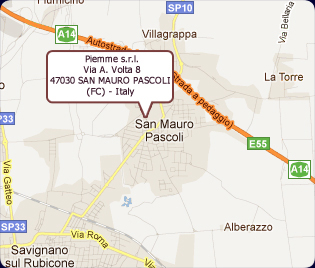 Mappa: Via A. Volta, 8 - 47030 SAN MAURO PASCOLI (FC)