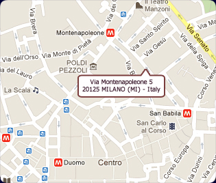 Mappa: Via Montenapoleone, 5 - 20125 MILANO (MI)
